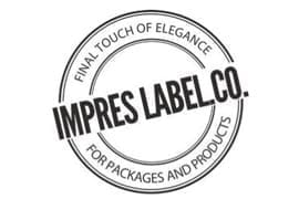 impress label logo